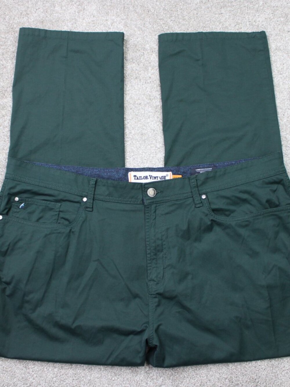 Tailor Vintage Pants Men 44x30 Green Luxe Performance Westport Athletic Straight